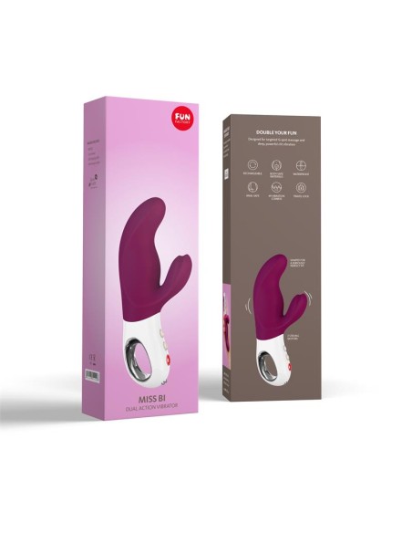 Vibrador para el Punto G Miss Bi Grape and White