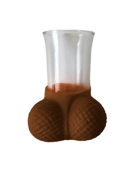 Chupito de Cristal con Testiculos Mulato
