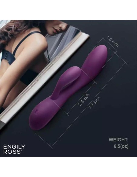 Bacall 30 Vibrador Silicona Liquida Inyectada Doble Motor USB Purpura Bacall 30 Vibrador Silicona Liquida Inyectada Doble Motor USB Purpura