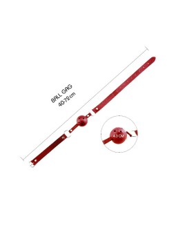 Discretion Mordaza de Bola Transpirable Rojo 2