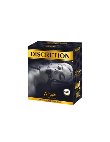 Discretion Mordaza de Bola Transpirable Rojo