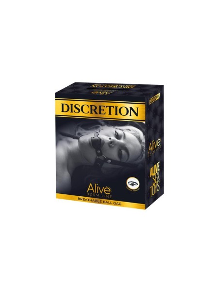 Discretion Mordaza de Bola Transpirable Rojo