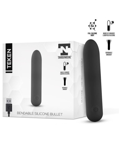 Teken Bala Vibradora Flexible Silicona Líquida Unibody USB Magnético|A Placer