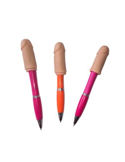 3 Boligrafos con Punta de Pene