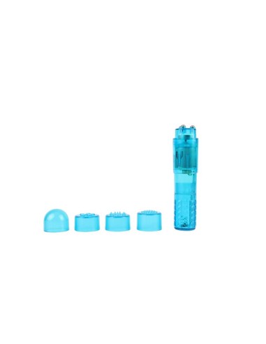 Mini Masajeador 3 Cabezales Azul