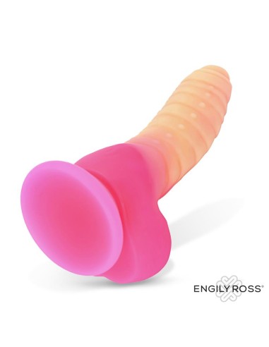 Scalidor Dildo Unicorn Brilla en la Oscuridad Silicona Liquida 18 cm