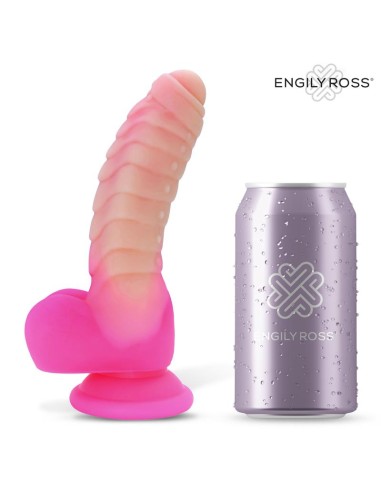 Scalidor Dildo Unicorn Brilla en la Oscuridad Silicona Liquida 18 cm