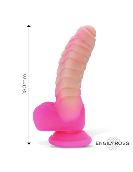 Scalidor Dildo Unicorn Brilla en la Oscuridad Silicona Liquida 18 cm