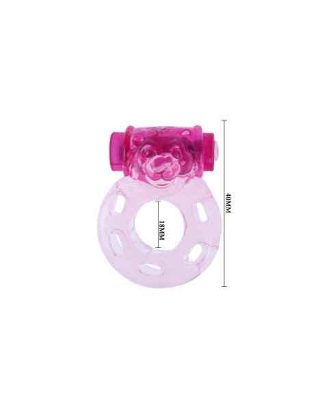 Anillo Vibrador Color Oso Rosa