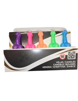 Set de 5 Velas en Forma de Pene