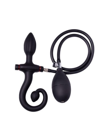 Plug Anal Inflable con Bomba Negro|A Placer