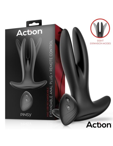 Pinsy Plug Anal Expandible con Control Remoto|A Placer