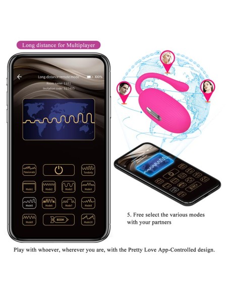 Doreen Huevo Vibrador con Electro Shock y App Doreen Huevo Vibrador con Electro Shock y App
