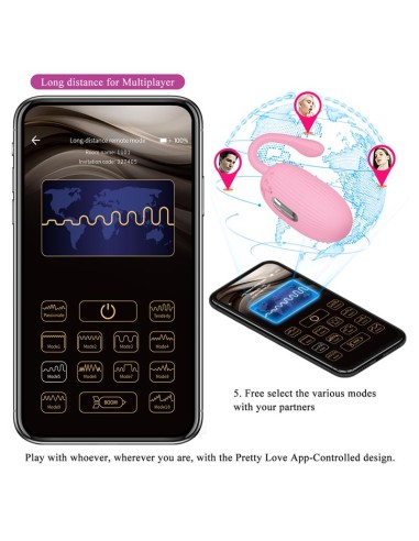 Doreen Huevo Vibrador con Electro Shock y APP