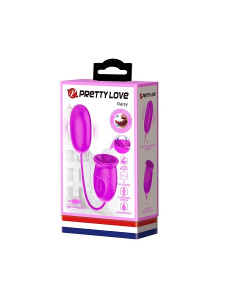Daisy Huevo Vibrador y Estimulador con Lengua Daisy Huevo Vibrador y Estimulador con Lengua