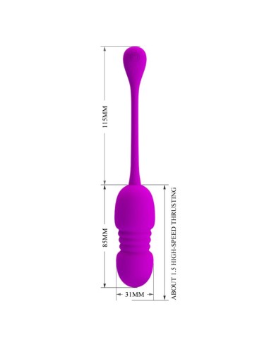 Callie Huevo Vibrador con Movimiento Thursting