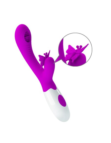 Moth Vibrador con Lengua Tickling