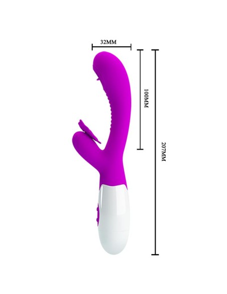 Moth Vibrador con Lengua Tickling