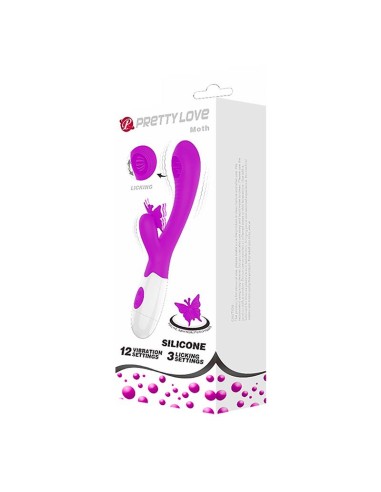 Moth Vibrador con Lengua Tickling