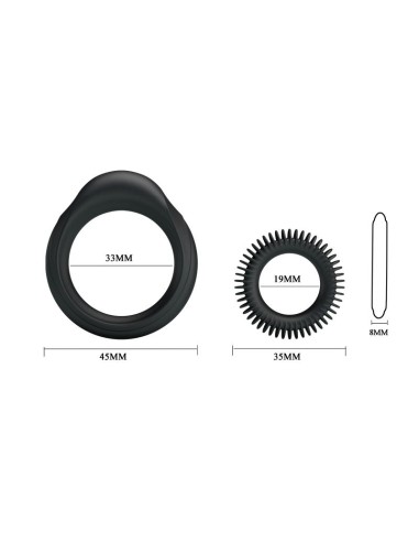 Manhood Set de 2 Anillo para el Pene