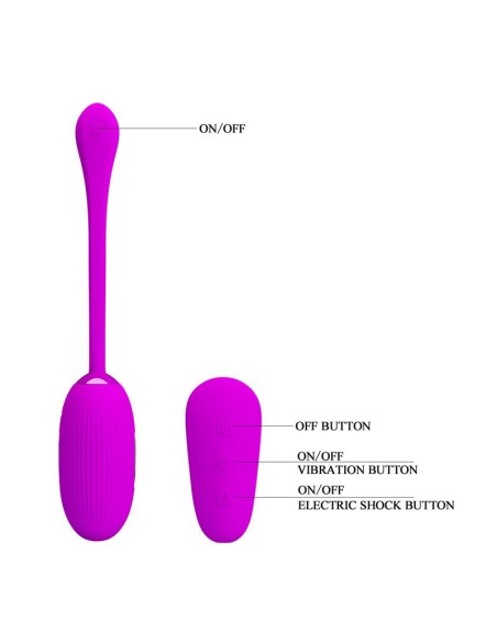 Shock Fun Huevo Vibrador con Electro Shock y Control Remoto