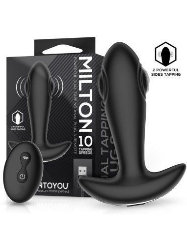 Milton Plug Anal con Doble Tapping y Control Remoto|A Placer