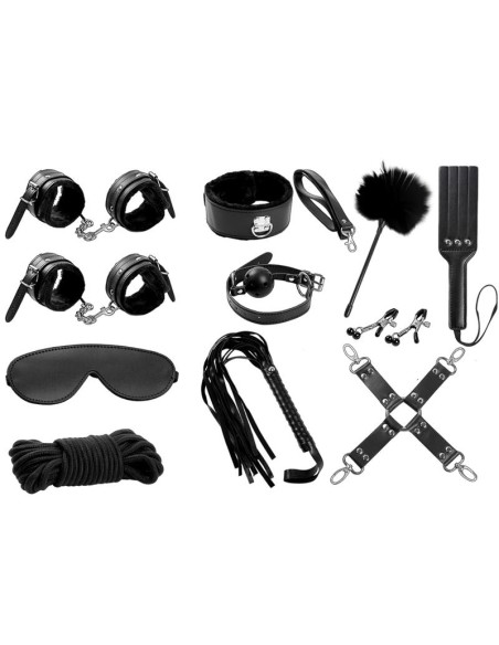 Set Bondage 11 Piezas Negro Set Bondage 11 Piezas Negro