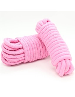 Cuerda de Bondage de Algodon 10 Metros Rosa 2