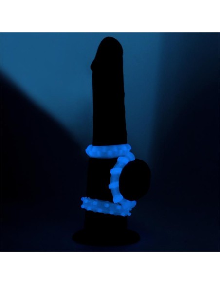 Lumino Play Set 3 Anillos para el Pene Luz Azul