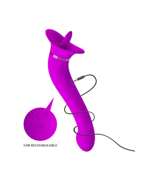 Faust Vibrador con Lengua Estimuladora USB