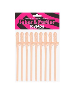 Pajita de Pene Pack de 9