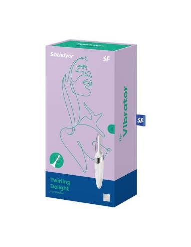 Twirling Delight Estimulador Giratorio Blanco