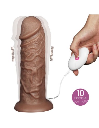 Dildo King 105 con Vibracion Chubby Marron