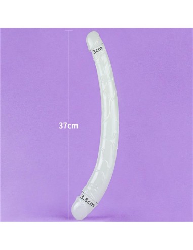 Dildo Doble Lumino 145 Luz Azul