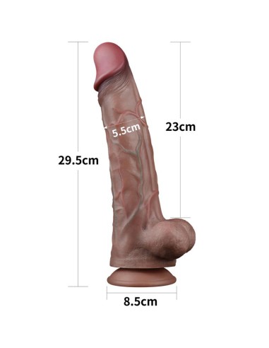 Dildo Realista Doble Capa Silicona Platinum 115