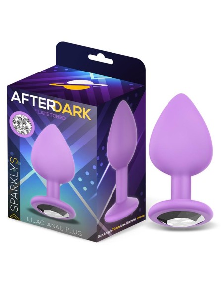 Sparkly Plug Anal Silicona Talla S Lilac