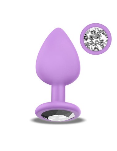 Sparkly Plug Anal Silicona Talla S Lilac