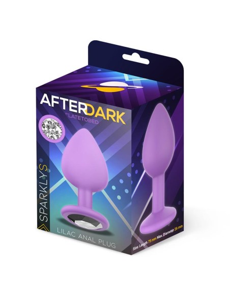 Sparkly Plug Anal Silicona Talla S Lilac
