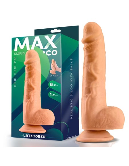 Cloud Dildo Realista con Testiculos 83 Natural Cloud Dildo Realista con Testiculos 83 Natural