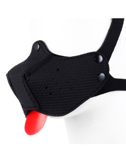 Bozal de Perro de Neopreno Desmontable Ajustable Negro 2