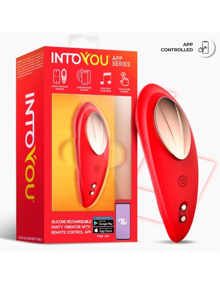Vibrador de Braguita con APP Silicona Rojo Vibrador de Braguita con APP Silicona Rojo