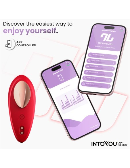 Vibrador de Braguita con APP Silicona Rojo Vibrador de Braguita con APP Silicona Rojo