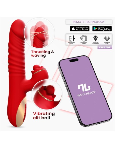 Ascen Vibrador con Thrusting y Waving y APP USB Magnetico