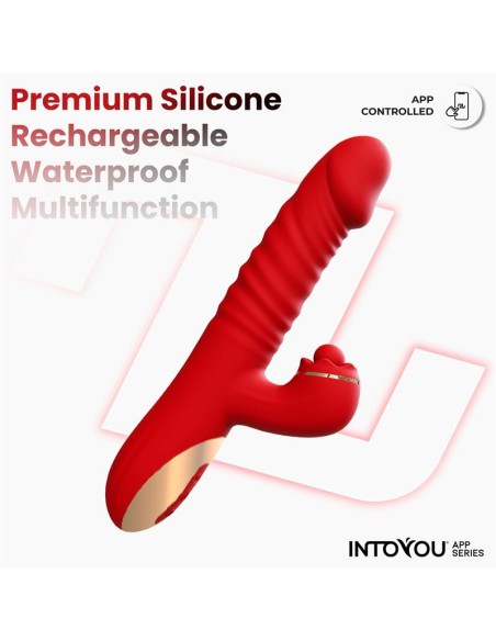 Ascen Vibrador con Thrusting y Waving y APP USB Magnetico