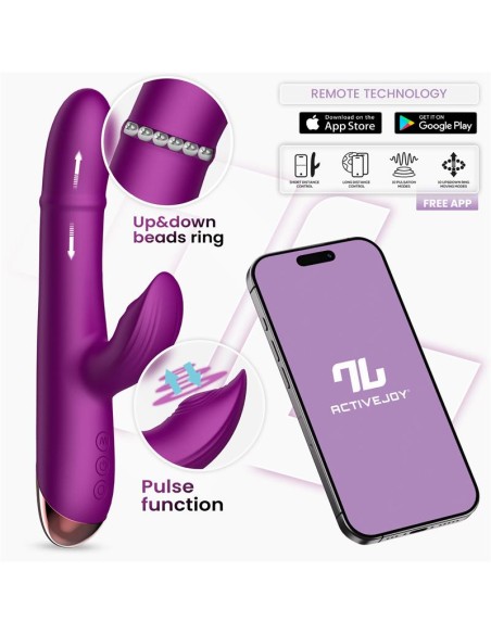 Sendel Vibrador con Anillo de Bolas Internas Up and Down y Pulsacion con App