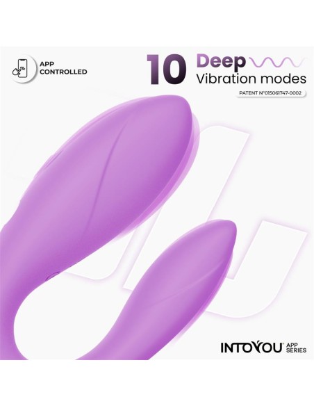 Juguete para Parejas con APP Flexible Silicona Lavanda Juguete para Parejas con APP Flexible Silicona Lavanda