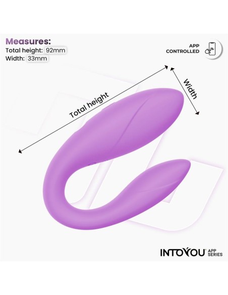Juguete para Parejas con APP Flexible Silicona Lavanda Juguete para Parejas con APP Flexible Silicona Lavanda