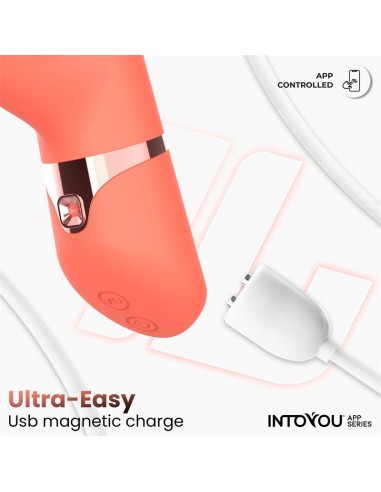 Mindy Vibrador con Anillo de Bolas Up and Down Finger y Pulsacion con APP