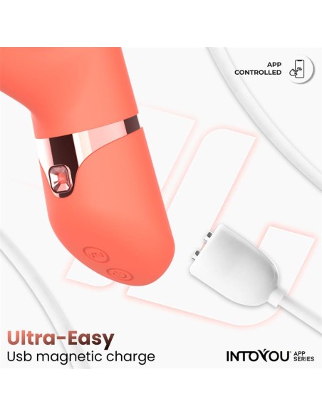 Mindy Vibrador con Anillo de Bolas Up and Down Finger y Pulsacion con APP