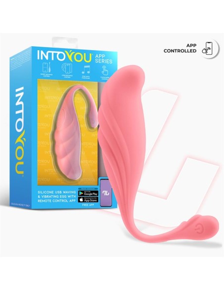 Huevo Vibrador con Movimiento Waving con APP USB